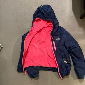 Girls size 5 reversible spring/fall The North Face Jacket